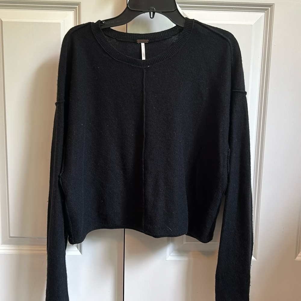 Free People black cashmere sweater